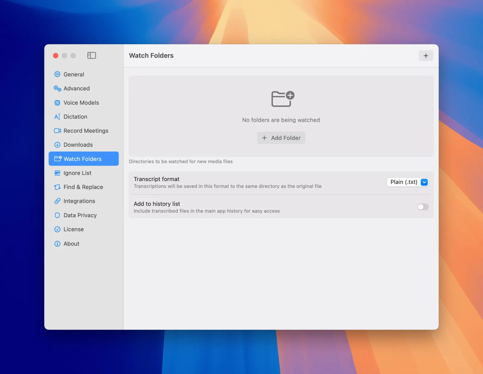 MeetMic 1.14 - Watch Folders