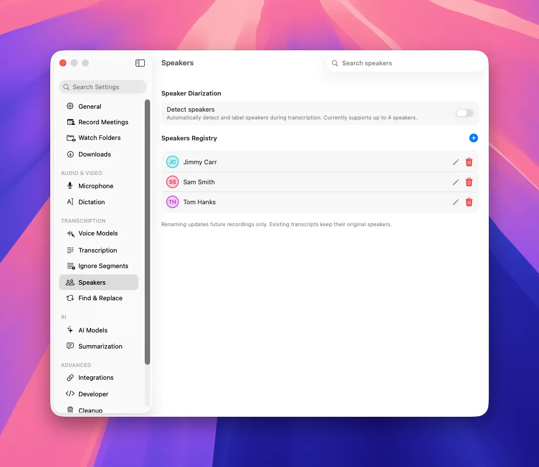 MeetMic 1.28 - Global Speakers List